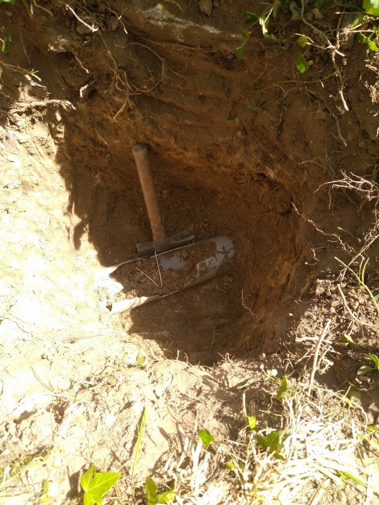 Canalisation enterrée à réparer en Ile-de-France