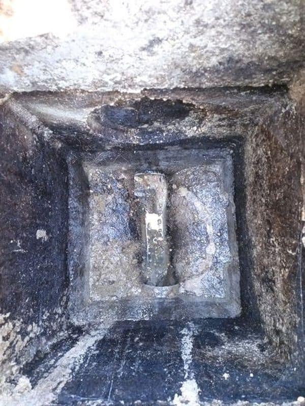 Bouchon formé dans les canalisations d'une maison