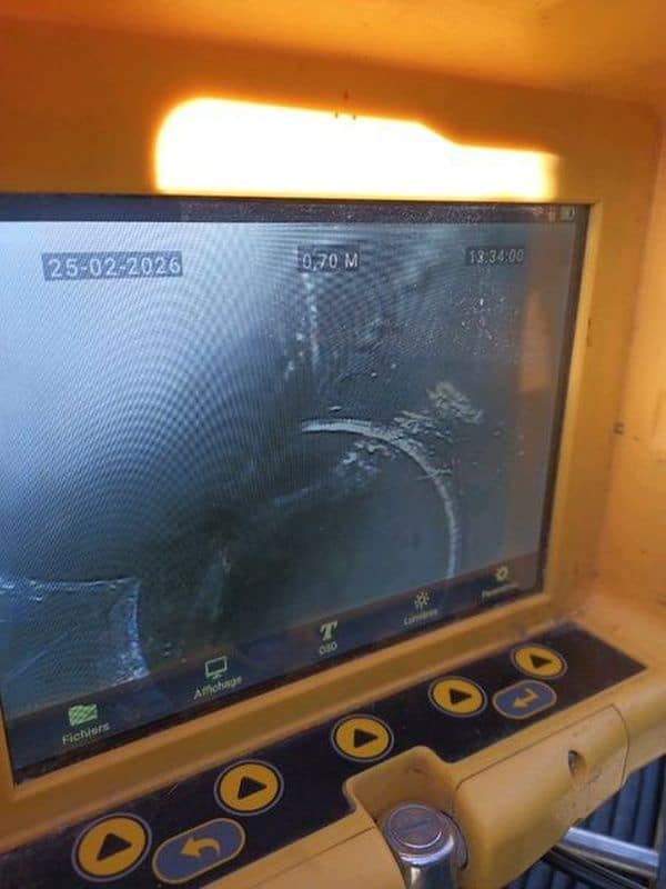 Ecran d'inspection caméra des canalisations