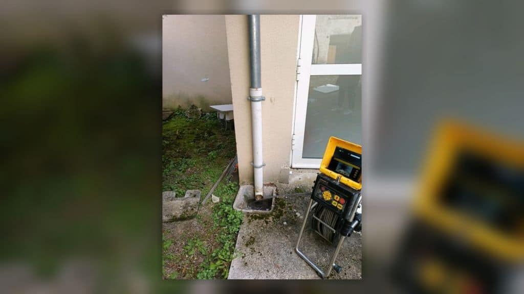Inspection caméra des canalisations eaux pluviales d'une maison à Mantes-la-Ville