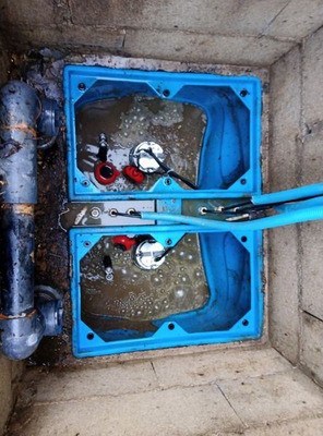 Double pompe de relevage en panne