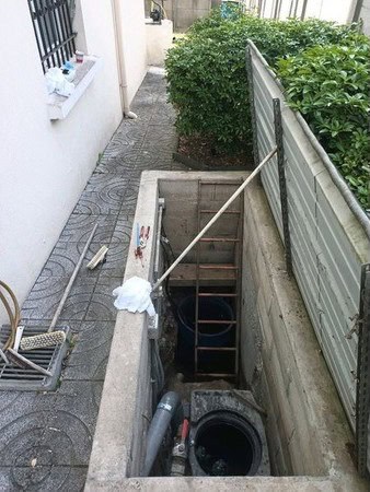 Accès cuve pompe de relevage pour entretien