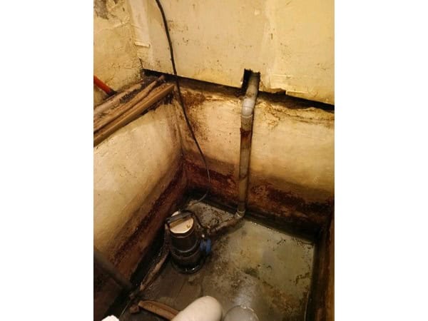 Remplacement d'une pompe de relevage hors service