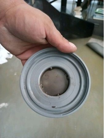 Bouchon de visite d'une canalisation en PVC