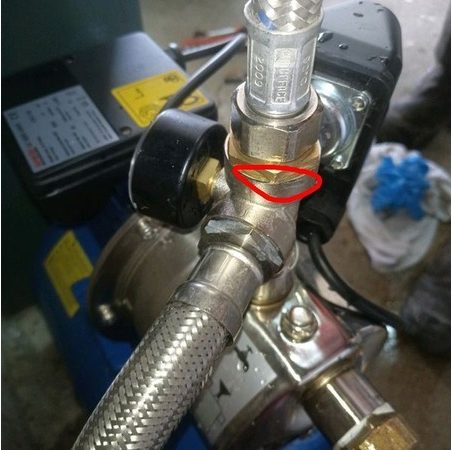 Fuite surpresseur en panne