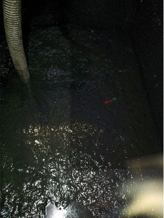 Boue et carburant dans un séparateur à hydrocarbures