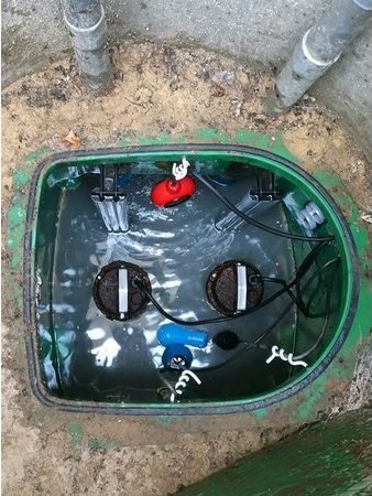 Remise en eau de la station de relevage après entretien
