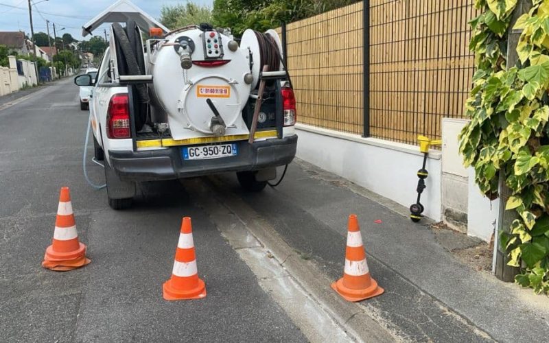 Inspection télévisée des canalisations à Igny