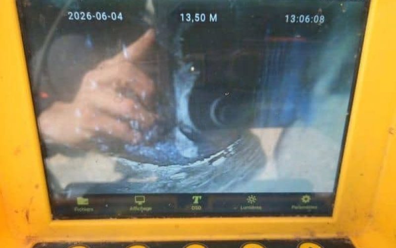 Écran d'inspection caméra des canalisations à Nanterre